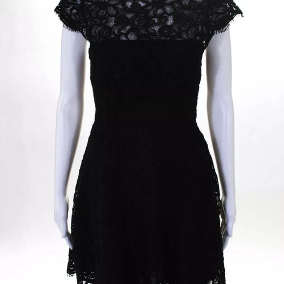 EUC gorgeous black lace dress A line dress - Picture 4 of 8